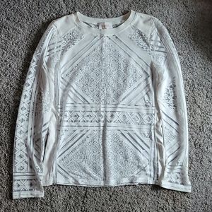 White Laundry Long Sleeve Blouse